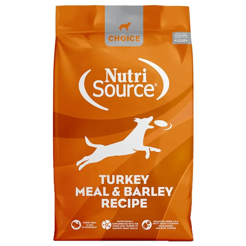 Nutrisource Choice Turkey Meal & Barley Recipe Dry Dog Food 5lb Bag