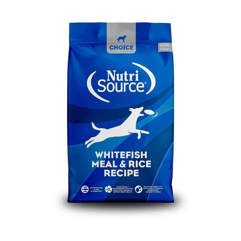 Nutrisource Choice Whitefish Meal & Rice Recipe Dry Dog Food 5lb Bag