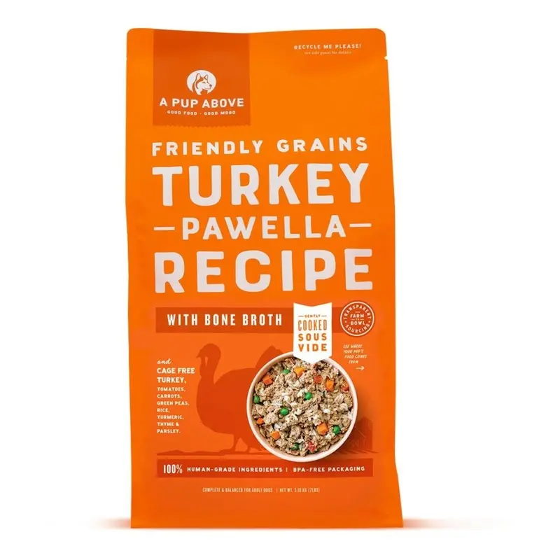 A Pup Above Gently Cooked Frozen With Grains Dog Food-  Turkey Pawella - 7lb Bag