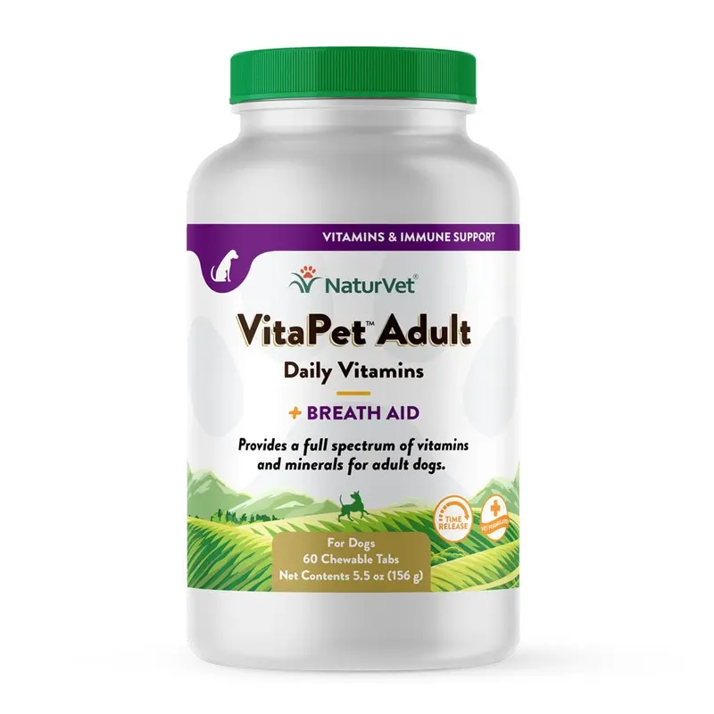 Vitapet Adult Daily Vitamins Chewable Tablets 60ct