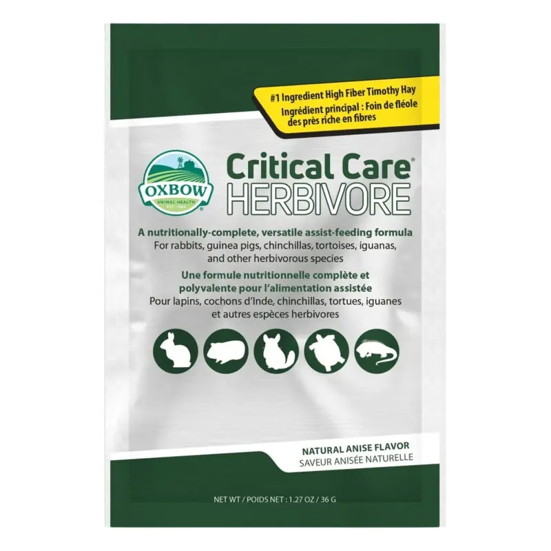 Oxbow Herbivore Critical Care Feed 36g