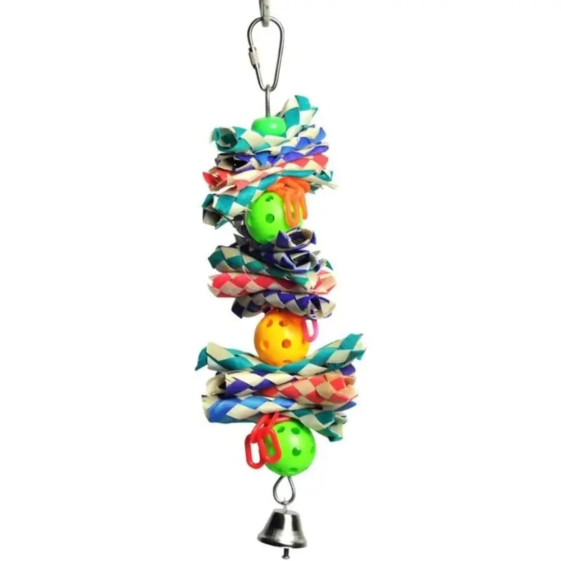 A&E Happy Beaks Hanging Finger Traps & Balls Bird Toy