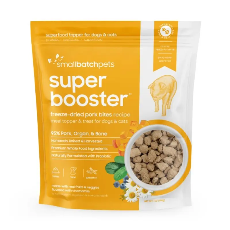 Smallbatch Freeze-Dried Pork Super Booster Cat & Dog Treats 7oz