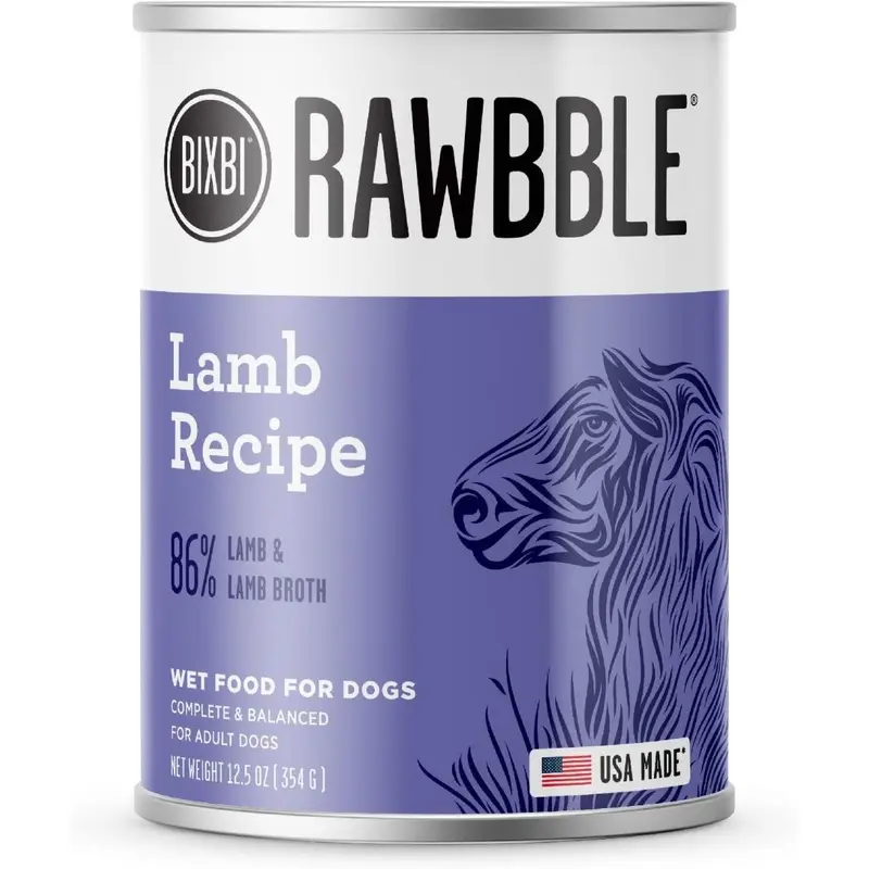 Bixbi Rawbble Lamb Pate Wet Dog Food 12.5oz