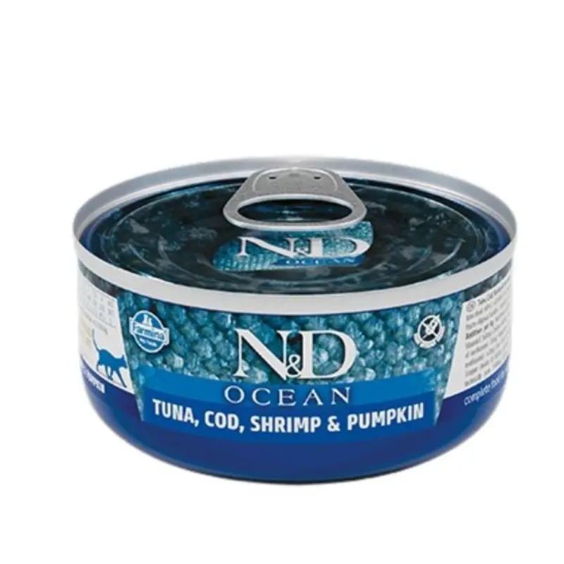 Farmina N&D Ocean Grain-Free Wet Cat Food - Tuna, Cod, & Shrimp - 2.5oz