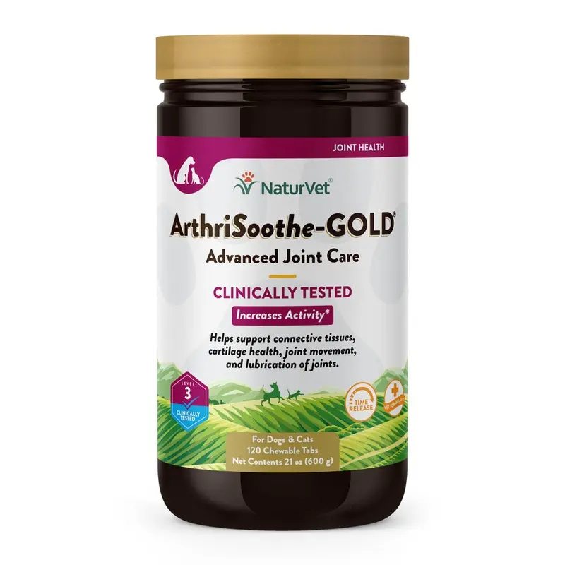 Naturvet Aethrisoothe-Gold Advanced Joint Care Chewable Tablets 120ct