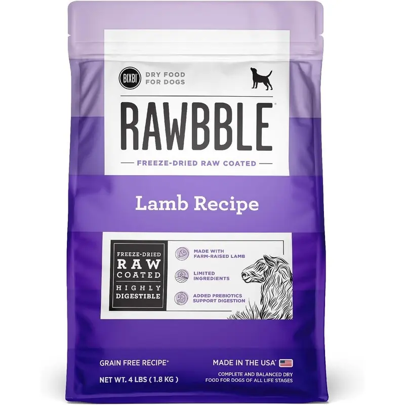 Bixbi Pet Rawbble Lamb Dry Dog Food 4lb