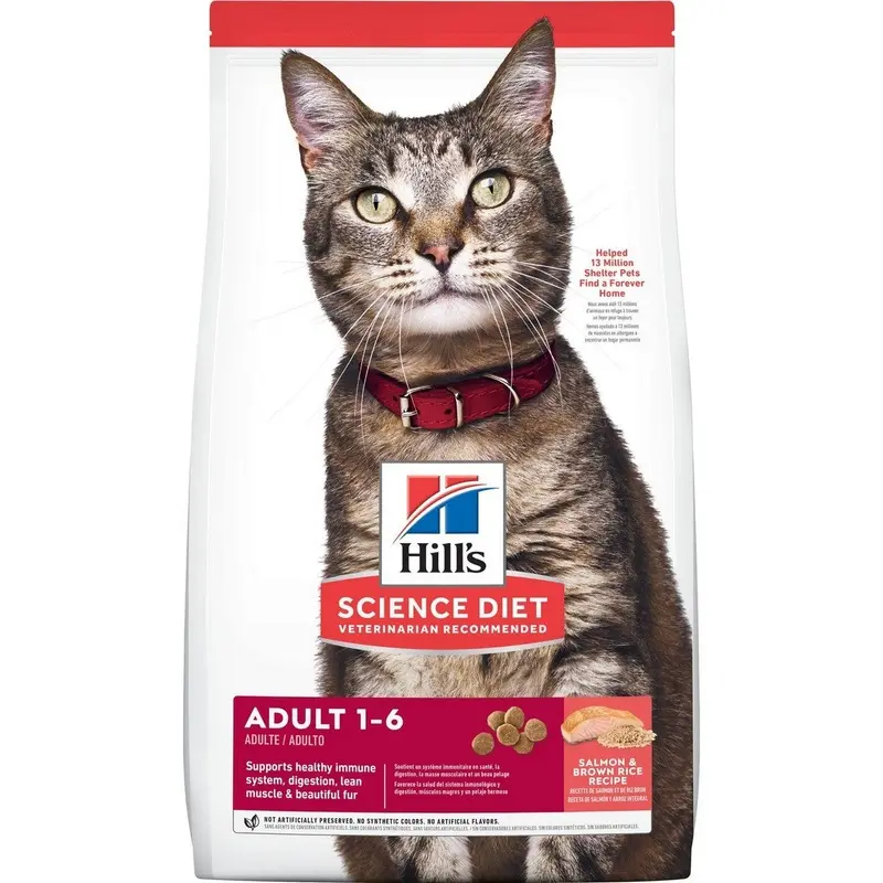 Hill's Science Diet Adult Salmon & Brown Rice Recipe Cat Food 3.5lb