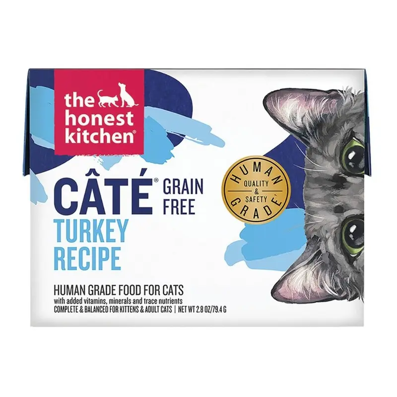 The Honest Kitchen Grain Free Wet Cat Food - Cat Turkey -  2.8oz Tetra Pak