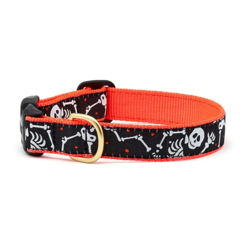 Up Country Bone Jangles Dog Collar 15"-21"/ 1"
