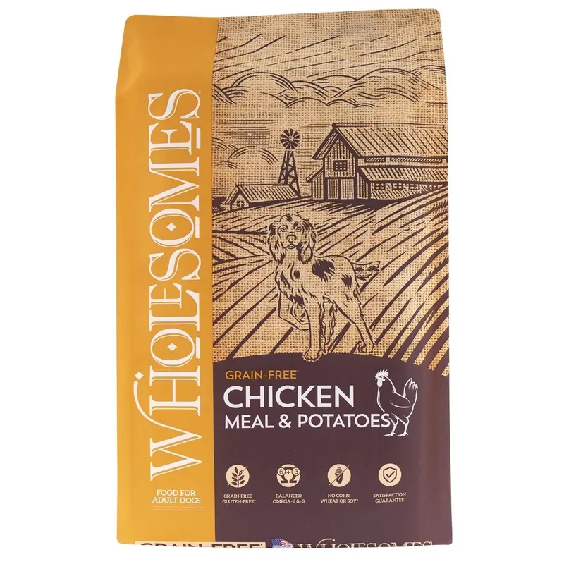Wholesomes Chicken Meal & Potatoes Formula Dry Dog Food, 35-lb