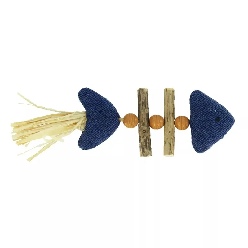 Turbo by Coastal Dangle Fish Catnip Cat Toy Blue