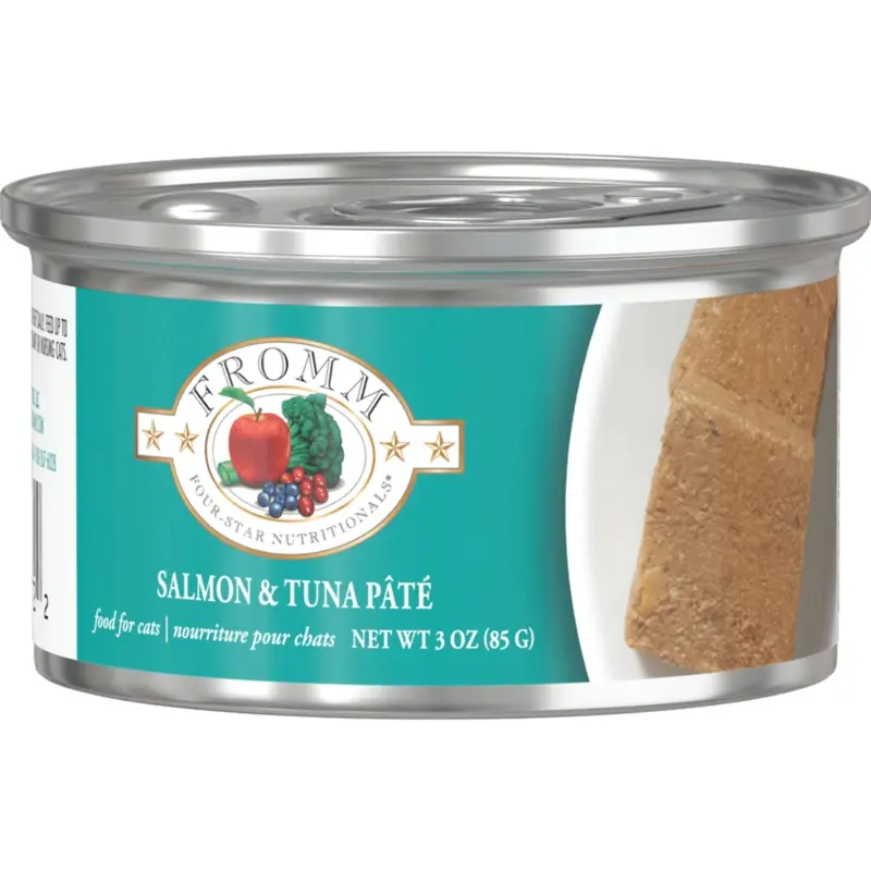 Fromm Four-Star Wet Cat Food - Salmon & Tuna Pt - 3oz Can