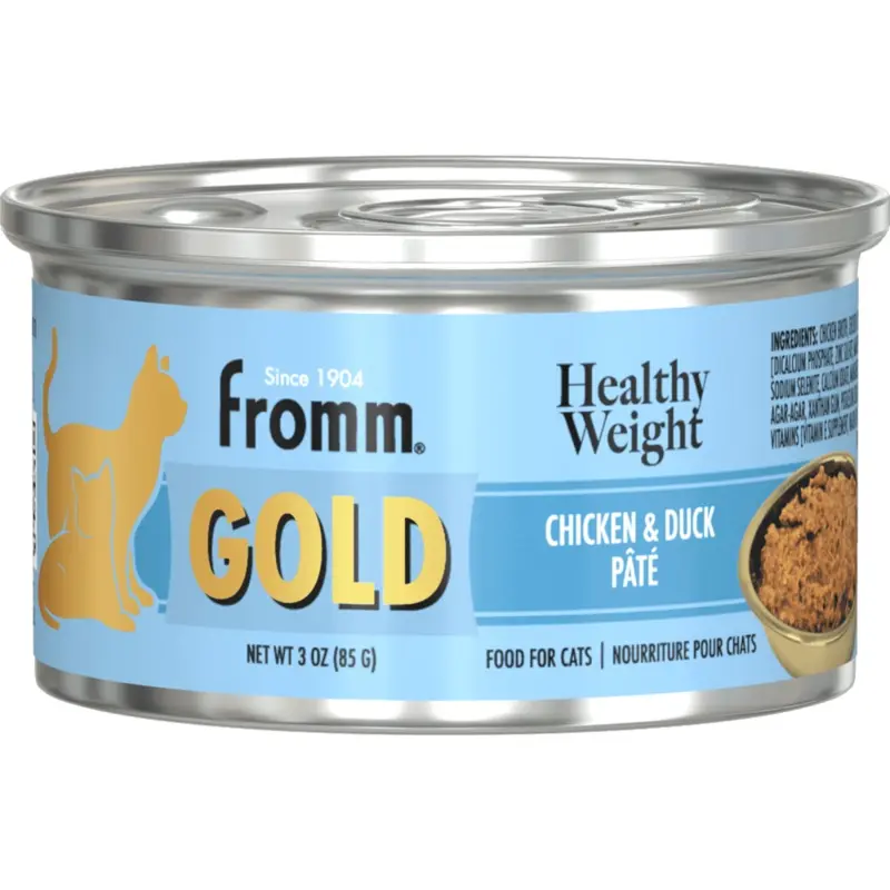 Fromm Healthy Weight Gold Wet Cat Food - Chicken & Duck Pt - 3oz Can