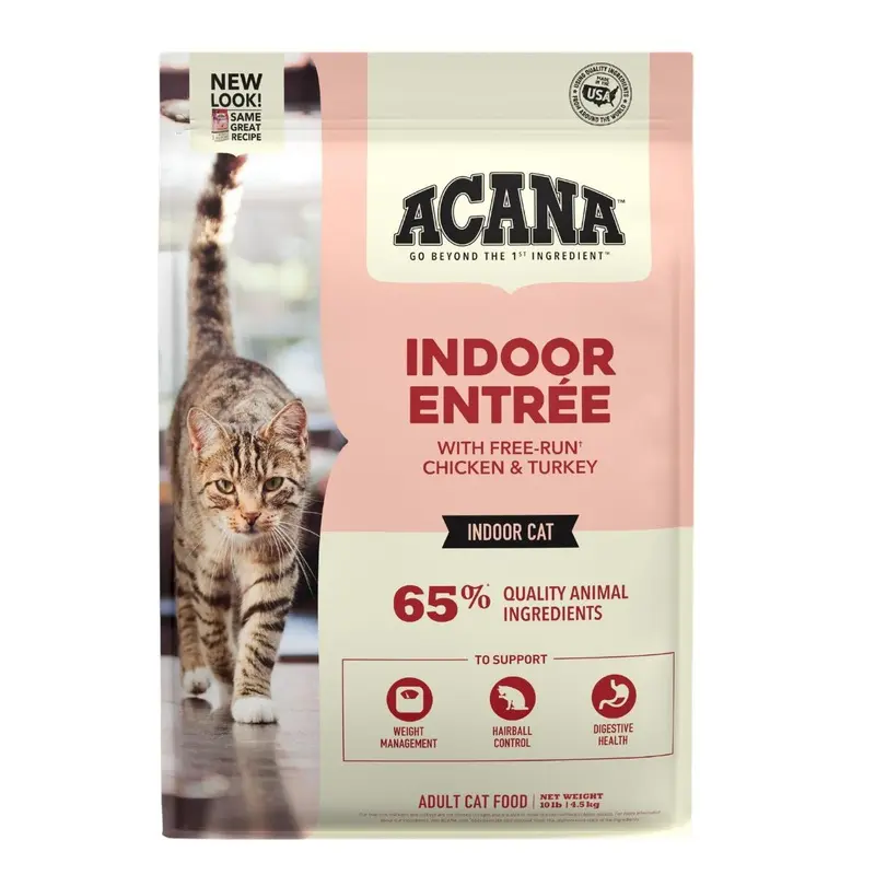 Acana Indoor Entree Dry Cat Food 10lb