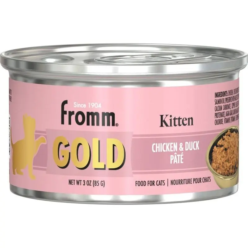 Fromm Kitten Gold Wet Cat Food - Chicken & Duck Pt - 3oz Can
