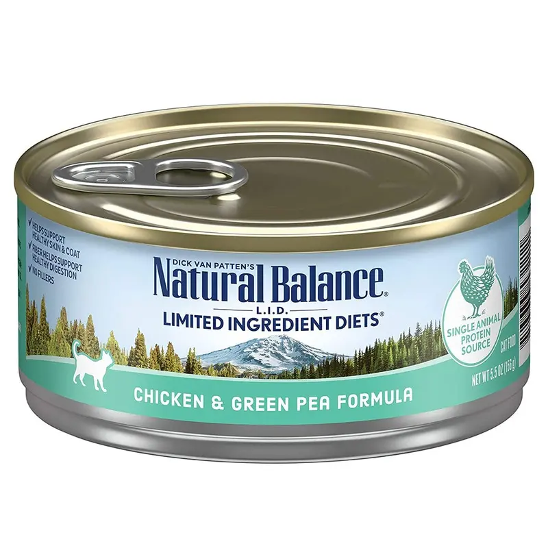 Natural Balance L.I.D. Limited Ingredient Diets Wet Cat Food - Chicken & Green Pea - 5.5oz