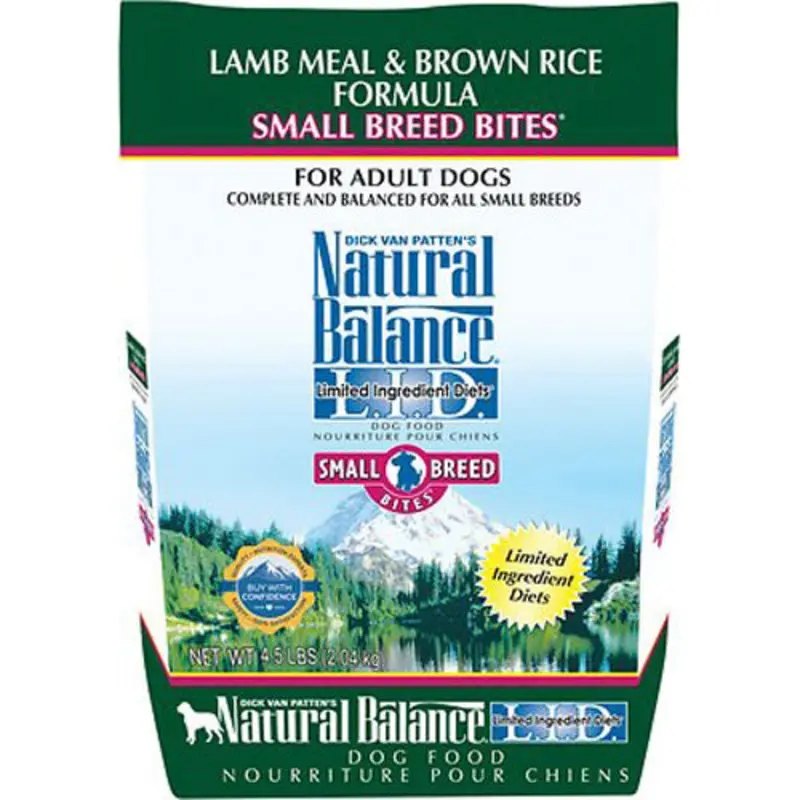 Natural Balance LID Limited Ingredient Small Breeds Dry Dog Food - Lamb & Rice - 12lb