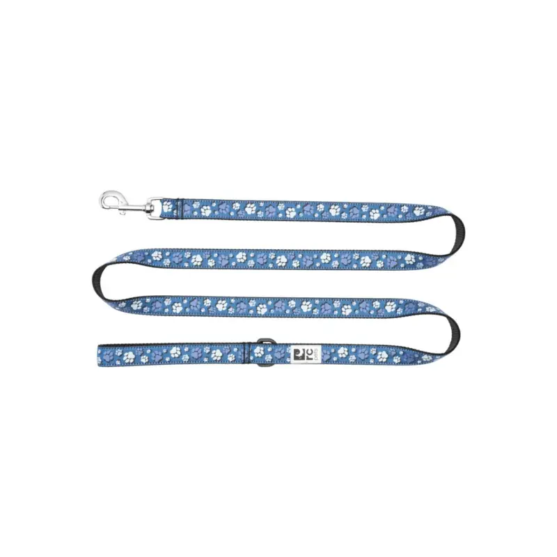 RC PETS Dog Leash, Fresh Tracks Blue, 1x6"