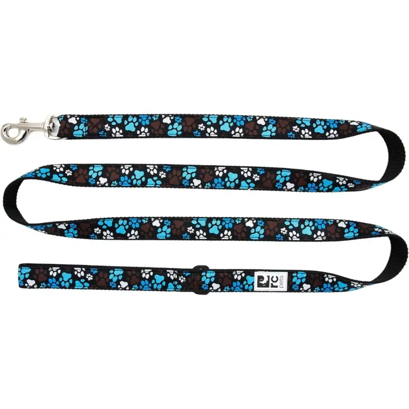 RC PETS 3/4" x 6 ft Dog Leash, Pitter Patter Chocolate