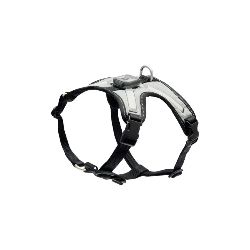 RC PETS Dog Nova LED Light Harness, Black/Grey, XL, 30" - 40"