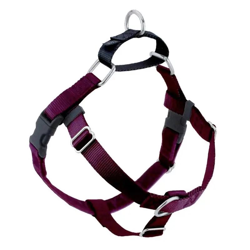 2 Hounds Design Burgundy Freedom No-Pull Dog Harness 1" Medium 24"-28"