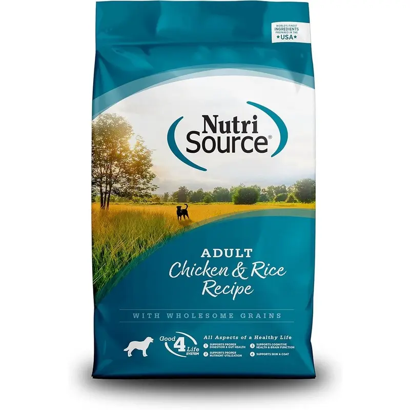 NutriSource Adult Dry Dog Food - Chicken & Rice - 12lb Bag