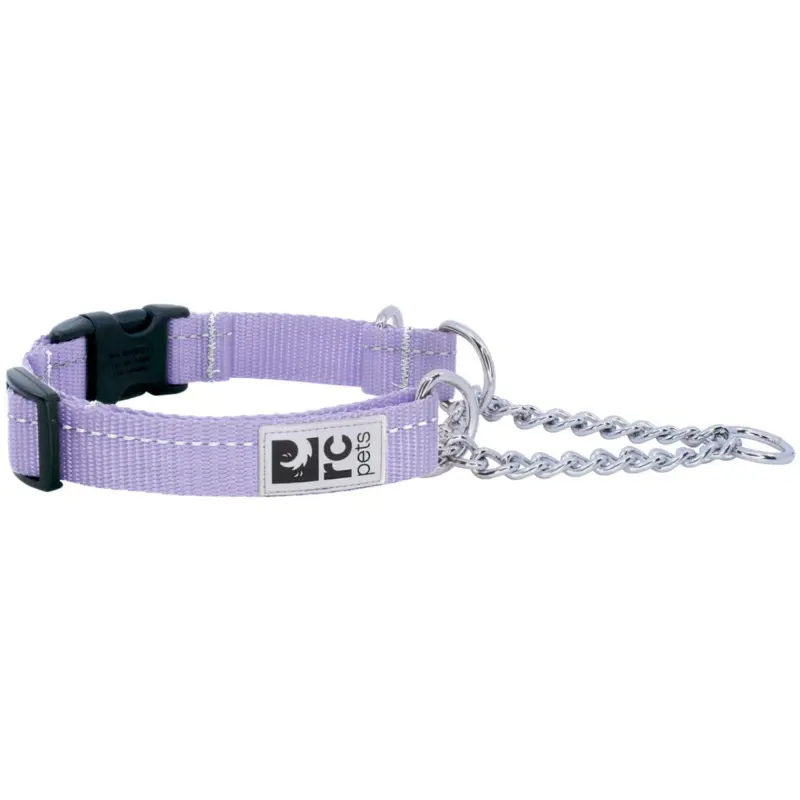 RC PETS Dog Primary Training Clip Collar, Lilac, M, 1"/ 14" - 19"