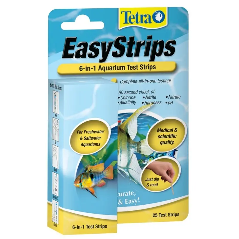 Tetra EasyStrips 6-in-1 Aquarium Test Strip 25Pk