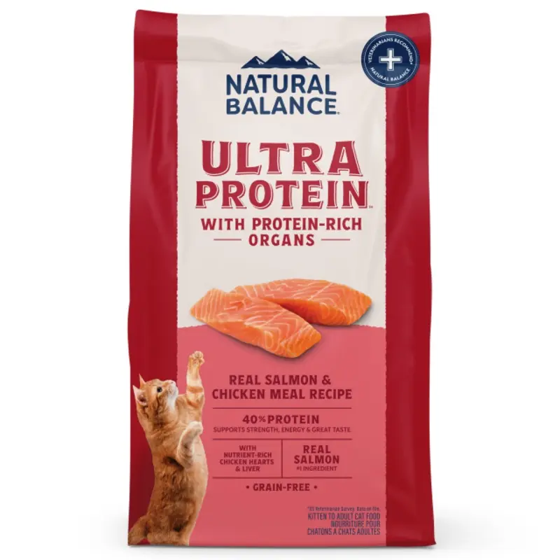 Natural Balance Ultra Protein Dry Cat Food - Salmon & Chicken Meal - 3lb Bag