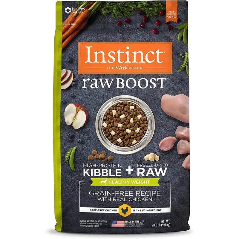 Instinct Raw Boost Chicken Healthy Weight Dog Food 20lb
