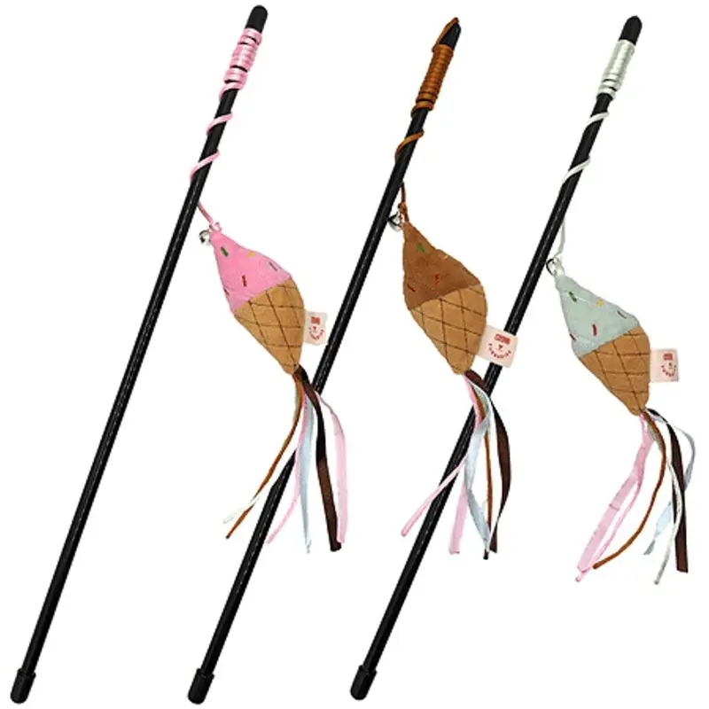 Ethical Cosmo Furbabies Ice Cream Wand Cat Toy with Catnip