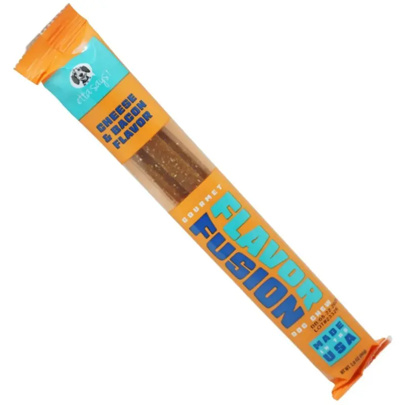 Etta Says Flavor Fusion Stick Cheese Bacon Dog Treat Each