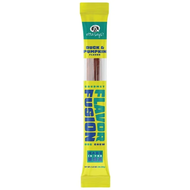 Etta Says Flavor Fusion Stick Duck Pumpkin Dog Treat Each