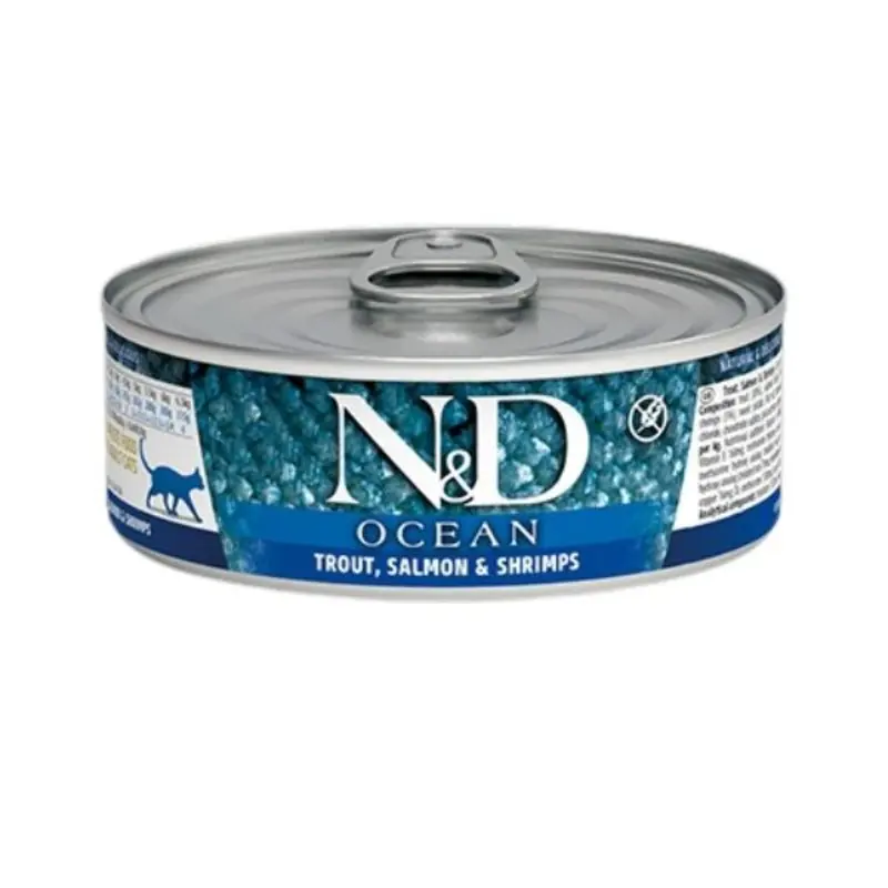 Farmina N&D Ocean Grain-Free Wet Cat Food - Trout, Salmon, & Shrimp - 2.5oz