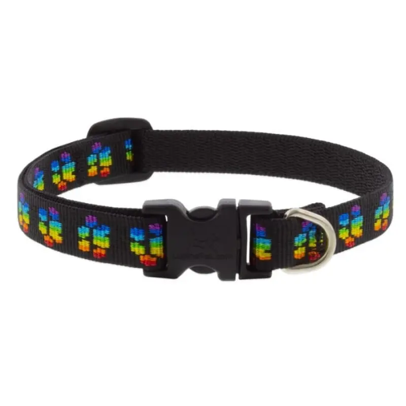 Lupine MicroBatch Dog Collar 3/4" x 13"-22" Peace Paws