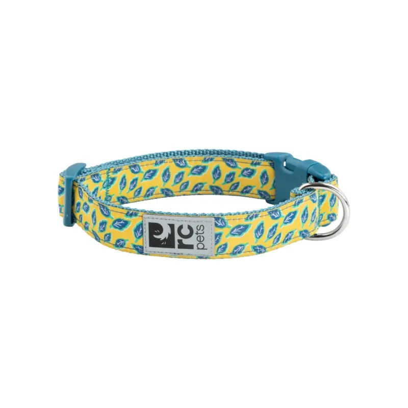 RC PETS Dog Clip Collar, Marigold Leaves, Large, 1"/ 15" - 25"