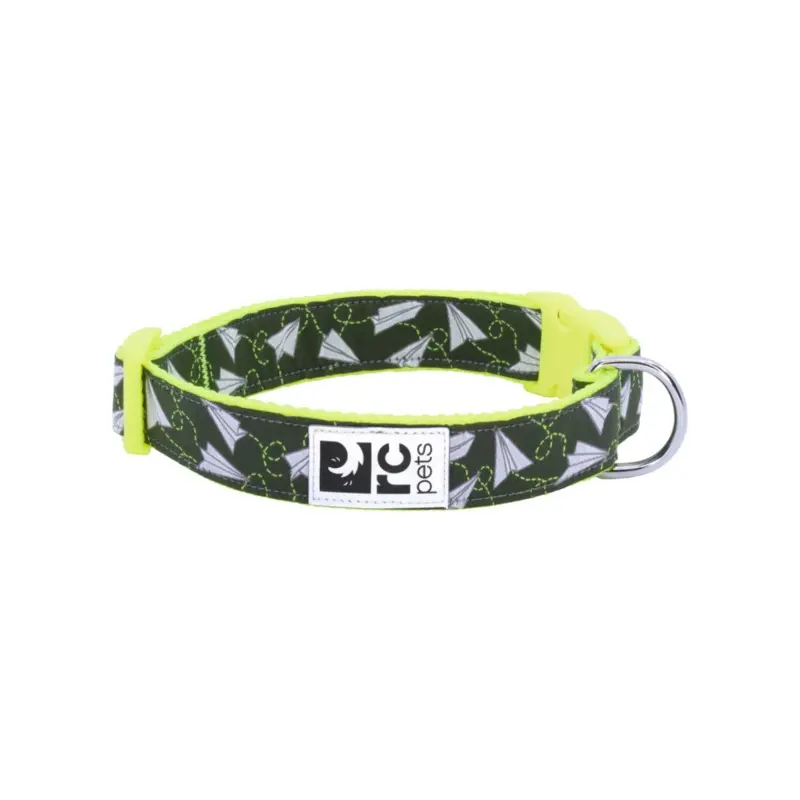 RC PETS Dog Clip Collar, Paper Planes, XS, 5/8"/ 7"- 9"