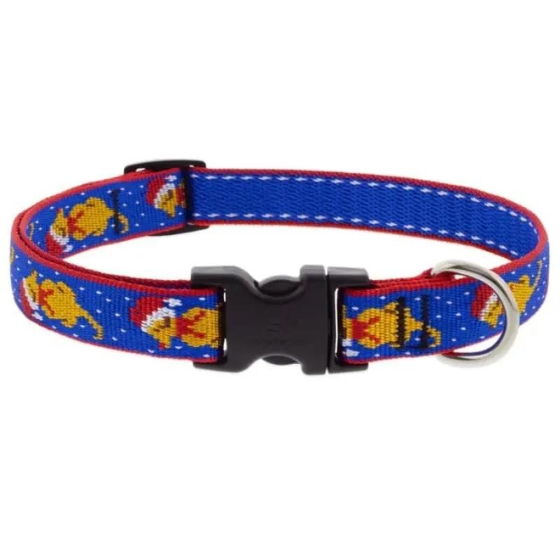 Lupine MicroBatch Dog Collar 1/2" x 6"-9" Snow Pup