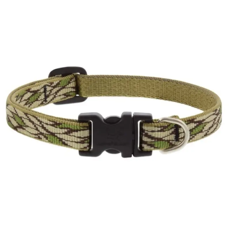 Lupine MicroBatch Dog Collar 1/2" x 6"-9" Leaf Motif