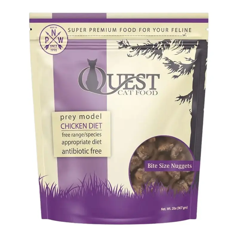 Steves Real Food Quest Chicken Frozen Raw Cat Food 2lb