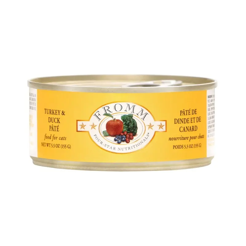 Fromm Four-Star Wet Cat Food - Turkey & Duck Pt - 5.5oz Can