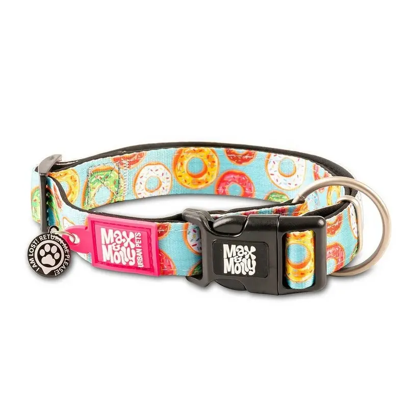 Max&Molly Smart ID Dog Collar Donuts S 11-18"