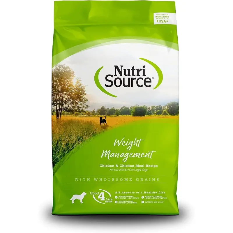 Nutrisource Weight Management Dry Dog Food - Chicken & Chicken Meal - 18lb Bag