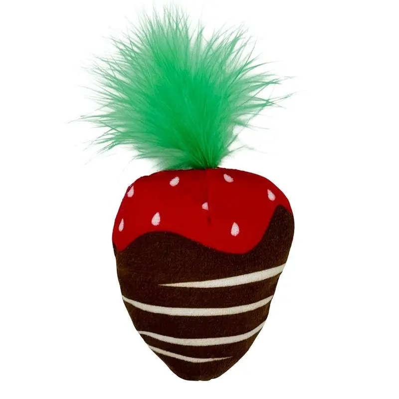 Huxley & Kent Chocolate Strawberry Cat Toy