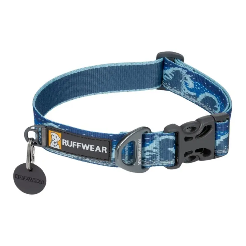 RuffWear Crag Reflective Dog Collar 14-20" Midnight Wave