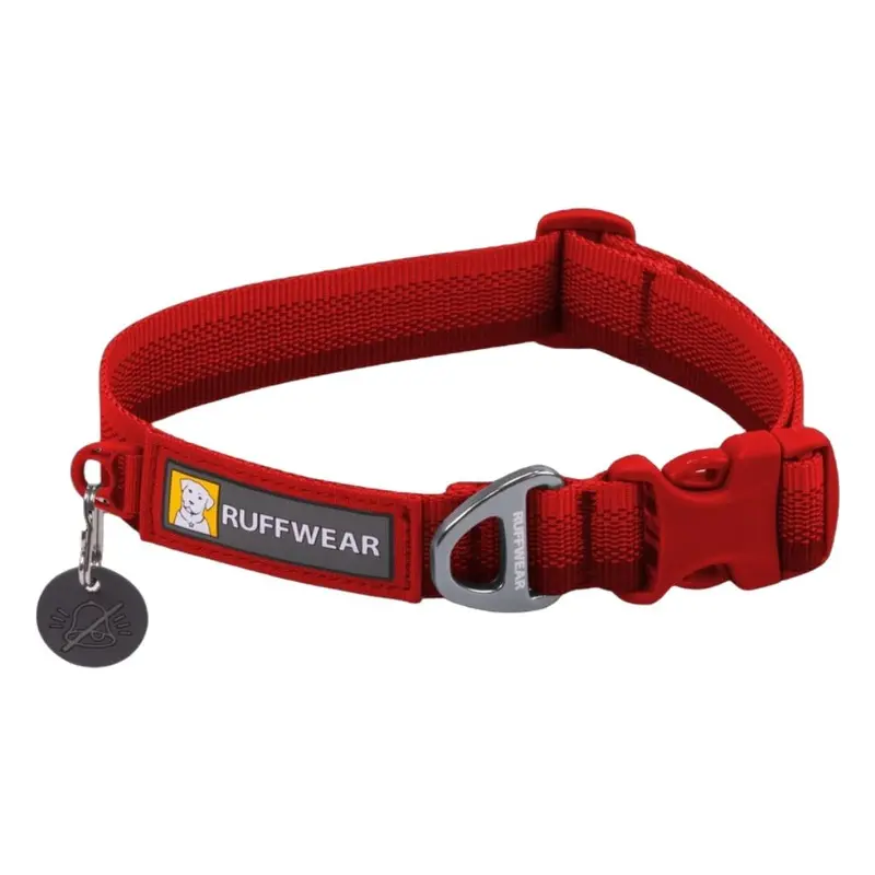 RuffWear Front Range Dog Collar Large 20-26" Red Canyon