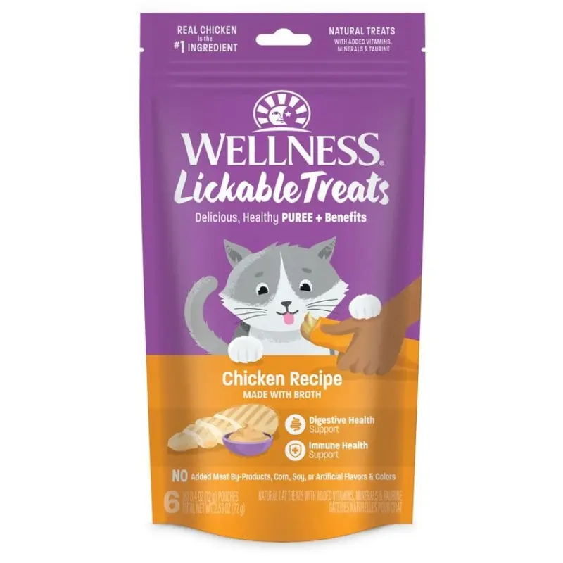 Wellness Chicken Lickable Cat Treats 2.53oz