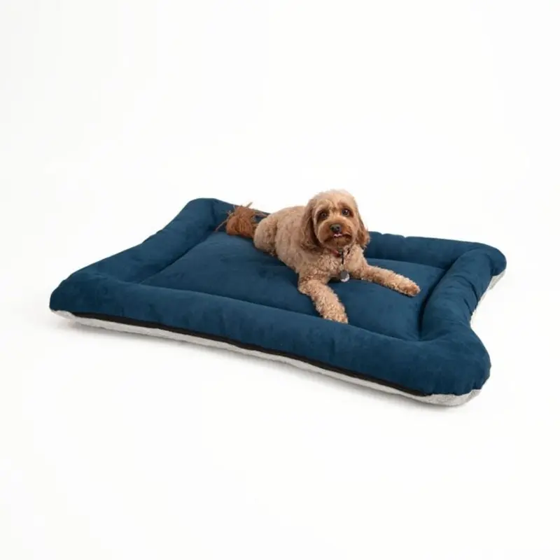 Snoozer All Day Reversible Dog Bed Small Sapphire Ivory