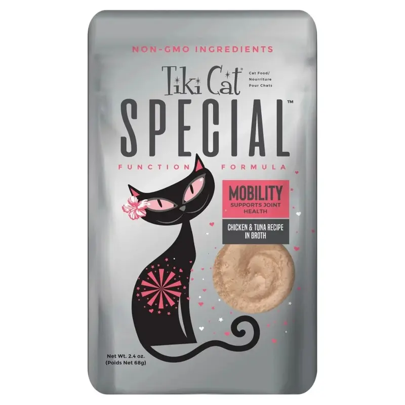 Tiki Cat Special Mousse Mobility Chicken & Tuna Wet Cat Food 2.4oz